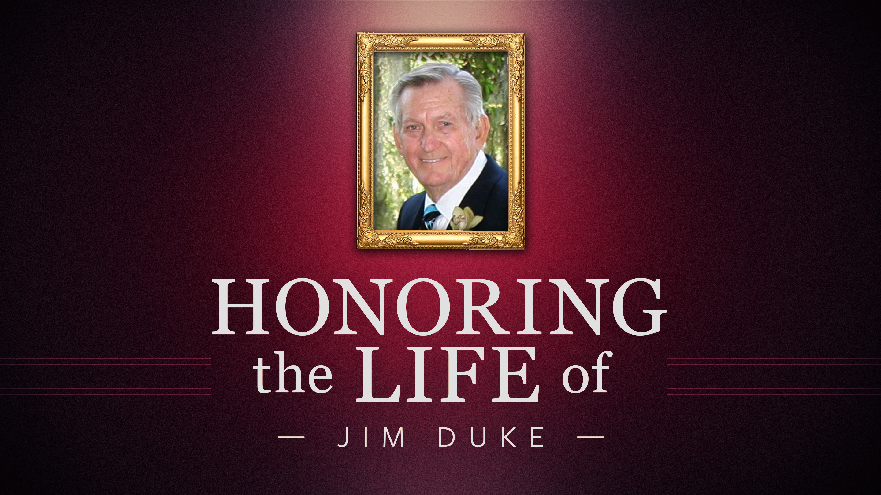 Jim Duke's Memorial Service